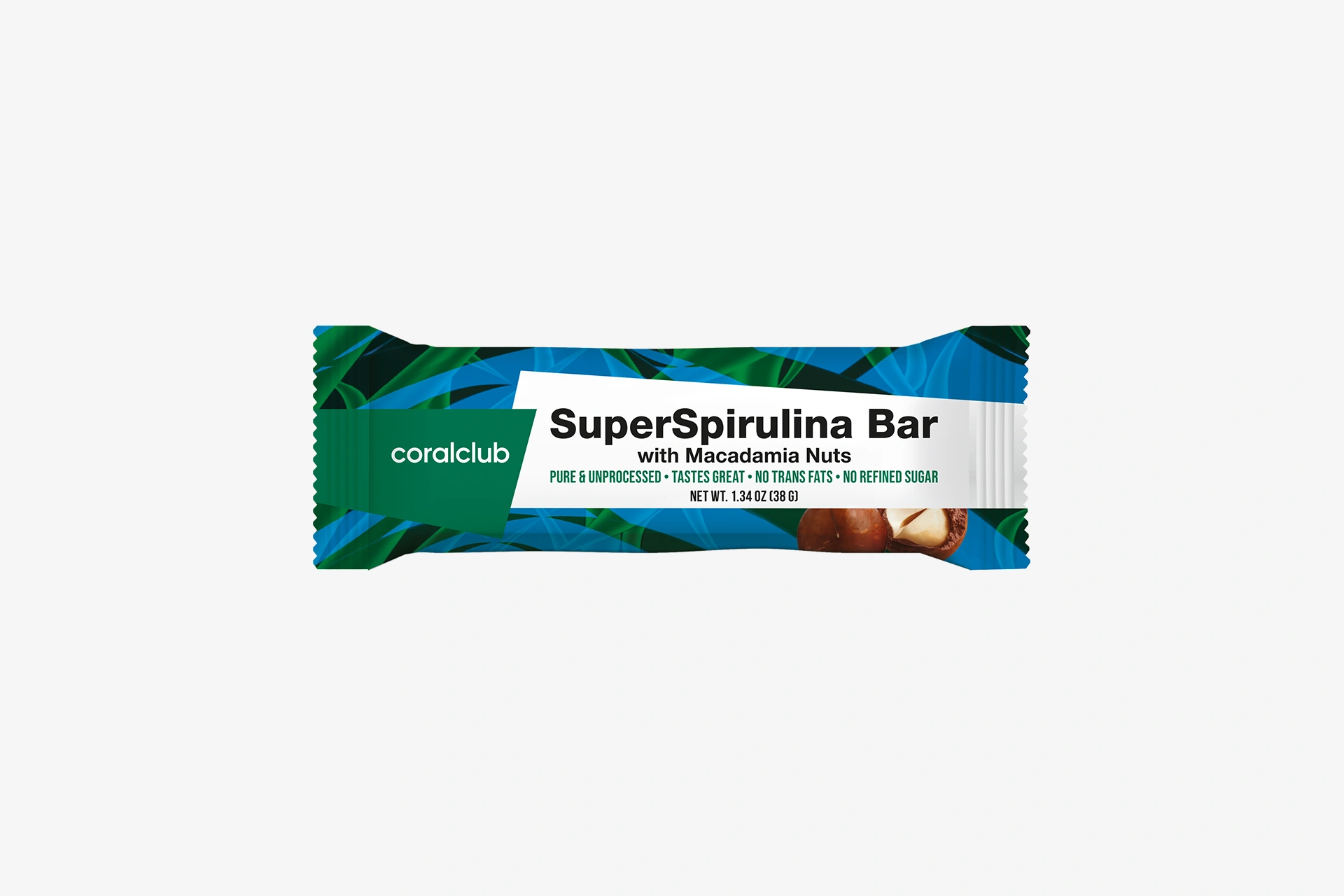 Super baretta con Spirulina e Noci di Macadamia 